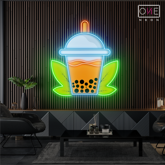 Enseigne lumineuse LED Boba Tea
