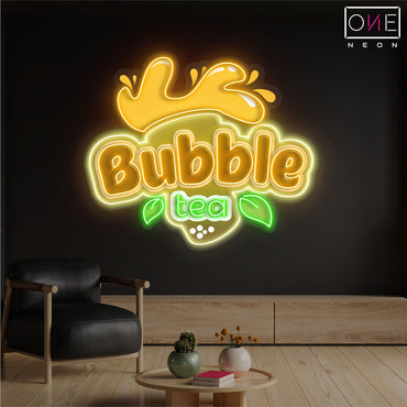 Enseigne néon LED "Bubble Tea Bliss"