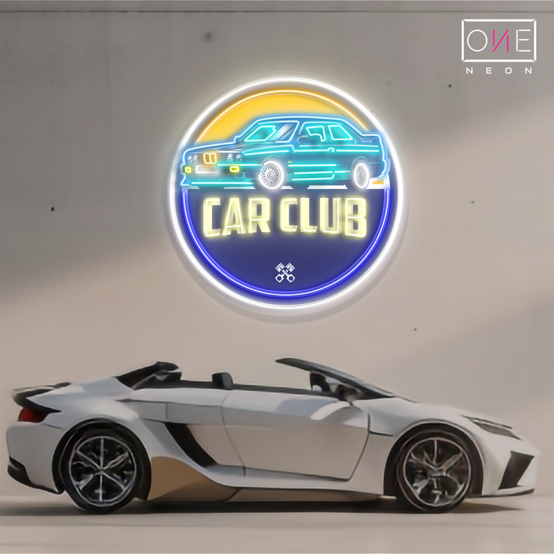 Enseigne néon LED Artwork Club Automobile