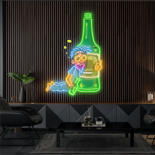 Enseigne Néon LED "Drunk Buddy Artwork"