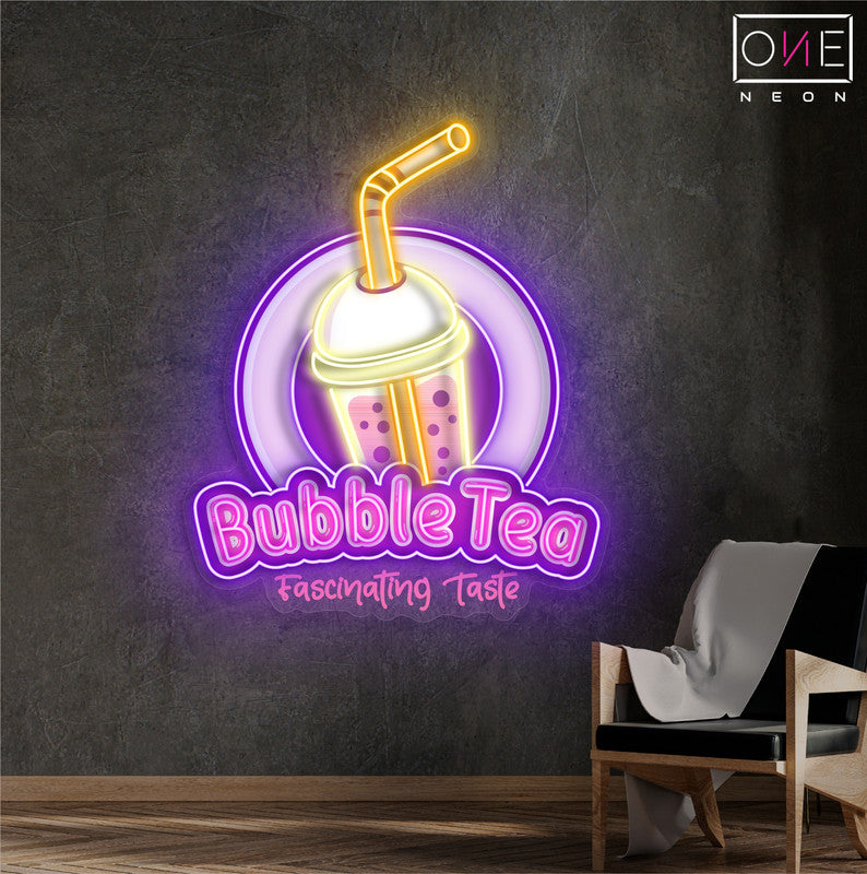 Enseigne Néon LED "Bubble Tea"