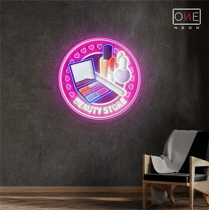 Enseigne lumineuse néon LED pour magasin de beauté