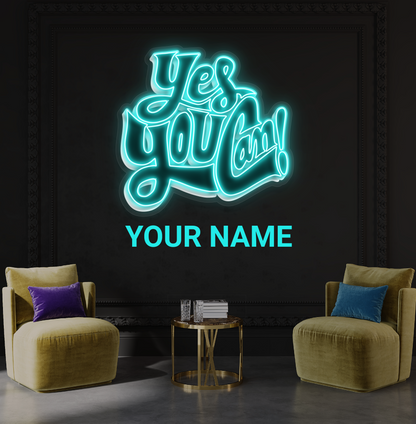 Oui, vous le pouvez ! Enseigne Néon LED d'Œuvre d'Art
