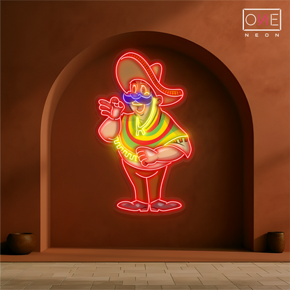 Enseigne néon LED Mustache Amigo