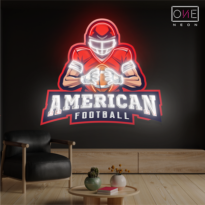 Enseigne lumineuse LED néon sur le thème du football américain