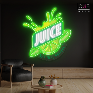 Enseigne néon LED "Lemon Juice Artwork"