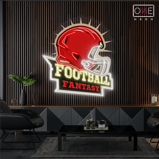 Enseigne lumineuse LED néon Football Fantasy