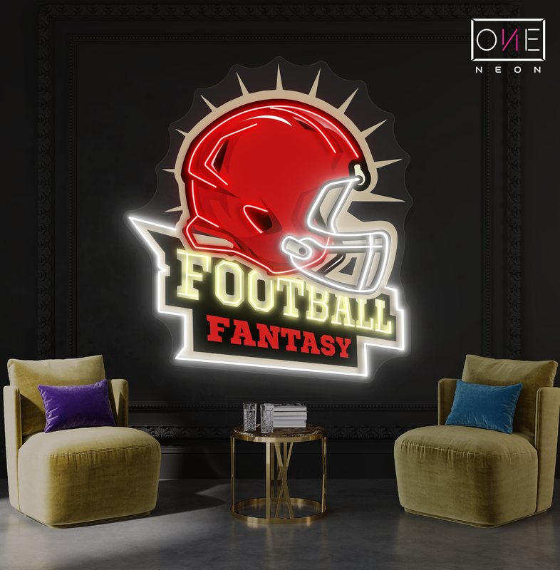 Enseigne lumineuse LED néon Football Fantasy