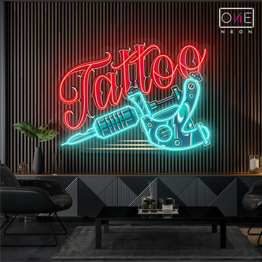 Enseigne néon LED Motif machine à tatouer