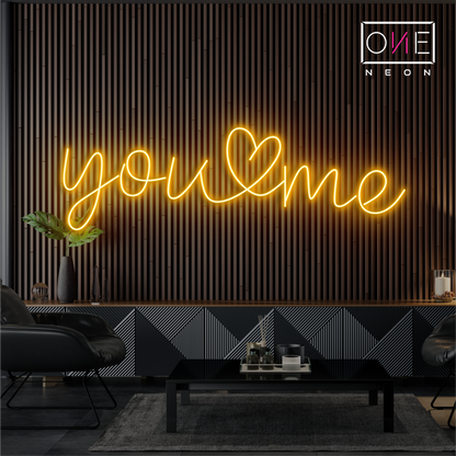 Enseigne néon DEL You & Me