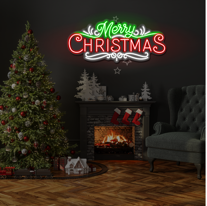 Enseigne néon LED Joyeux Noël