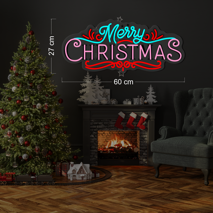 Enseigne néon LED Joyeux Noël