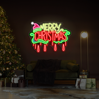 Enseigne néon LED Joyeux Noël