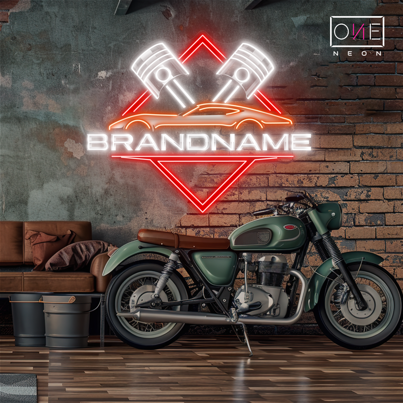 Enseigne LED néon décorative Piston Power