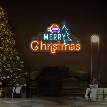 Enseigne néon LED Joyeux Noël