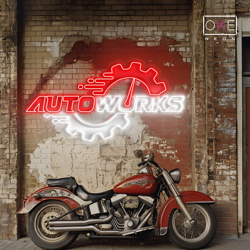 Enseigne LED néon « Auto Work Artwork »