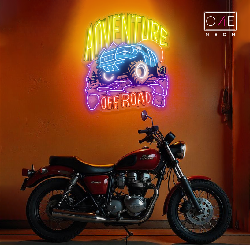 Enseigne néon LED "Adventure Off Road Artwork"
