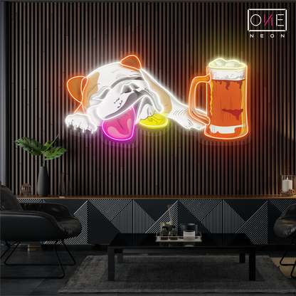 Enseigne néon LED Puppy Brew