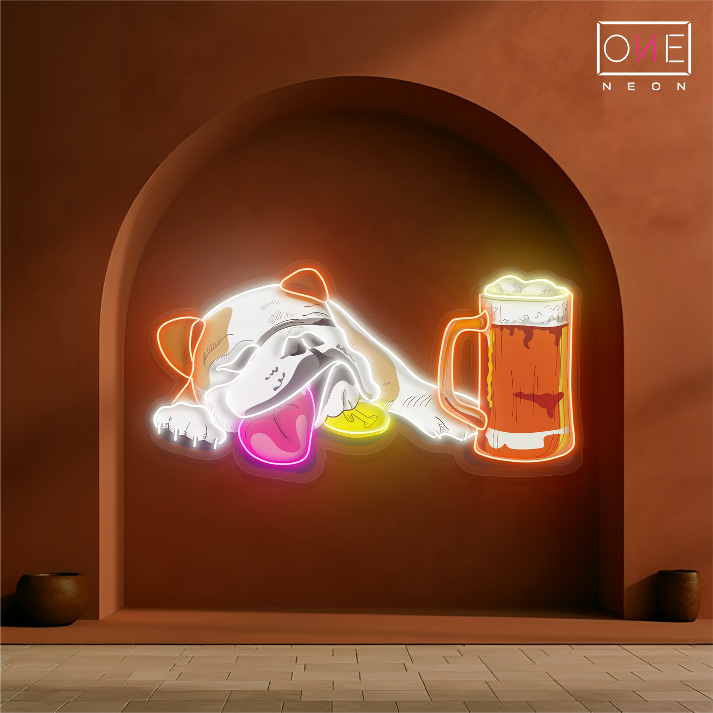 Enseigne néon LED Puppy Brew