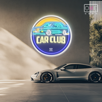 Enseigne néon LED Artwork Club Automobile