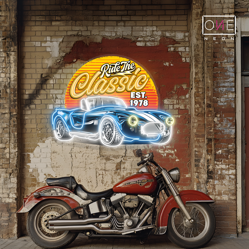 Enseigne néon LED Ride The Classic Artwork