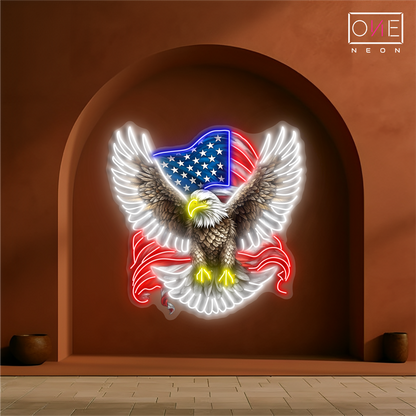 Enseigne néon LED murale "Les Ailes de la Liberté"