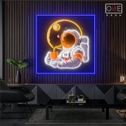 Enseigne néon LED artistique Moonlight Coffee