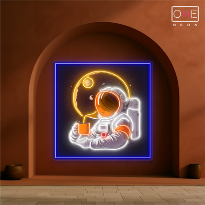 Enseigne néon LED artistique Moonlight Coffee
