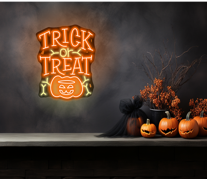 Enseigne LED Néon "Joyeux Halloween"