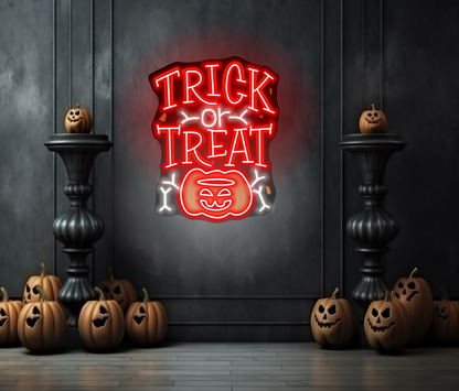 Enseigne LED Néon "Joyeux Halloween"
