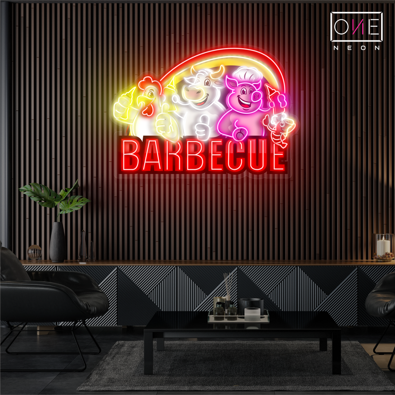 Enseigne néon LED "Barbecue"