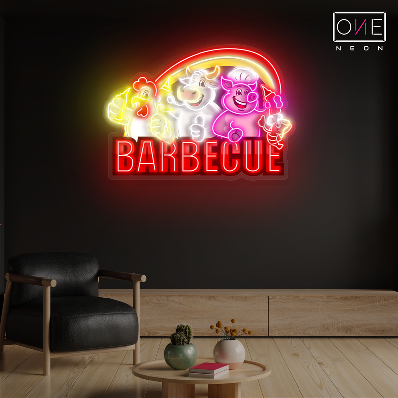 Enseigne néon LED "Barbecue"