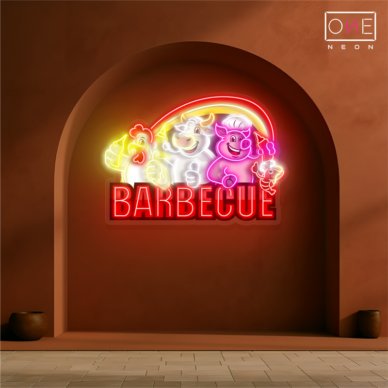 Enseigne néon LED "Barbecue"