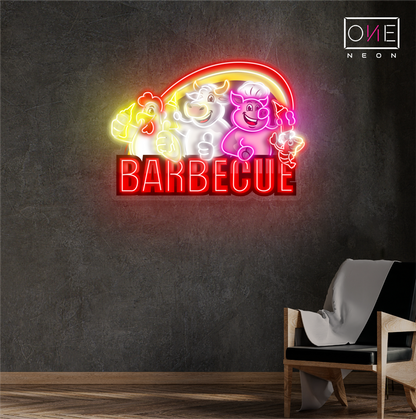 Enseigne néon LED "Barbecue"