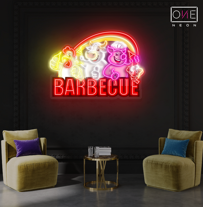Enseigne néon LED "Barbecue"