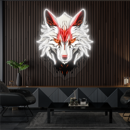 Enseigne Néon LED "Esprit du Loup"