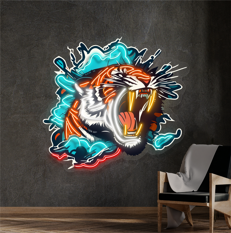 Enseigne néon LED Motif Fureur de la nature