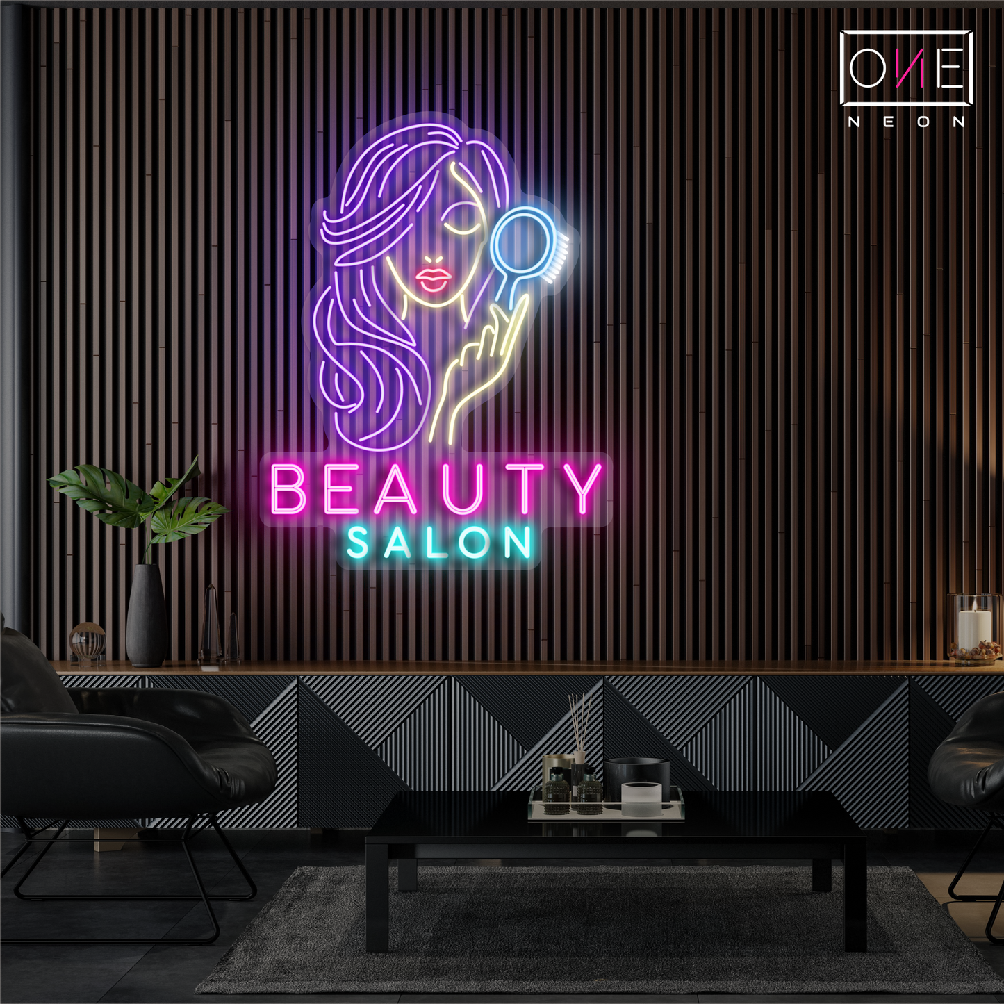 Enseigne néon LED pour salon de beauté
