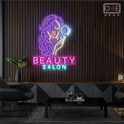 Enseigne néon LED pour salon de beauté