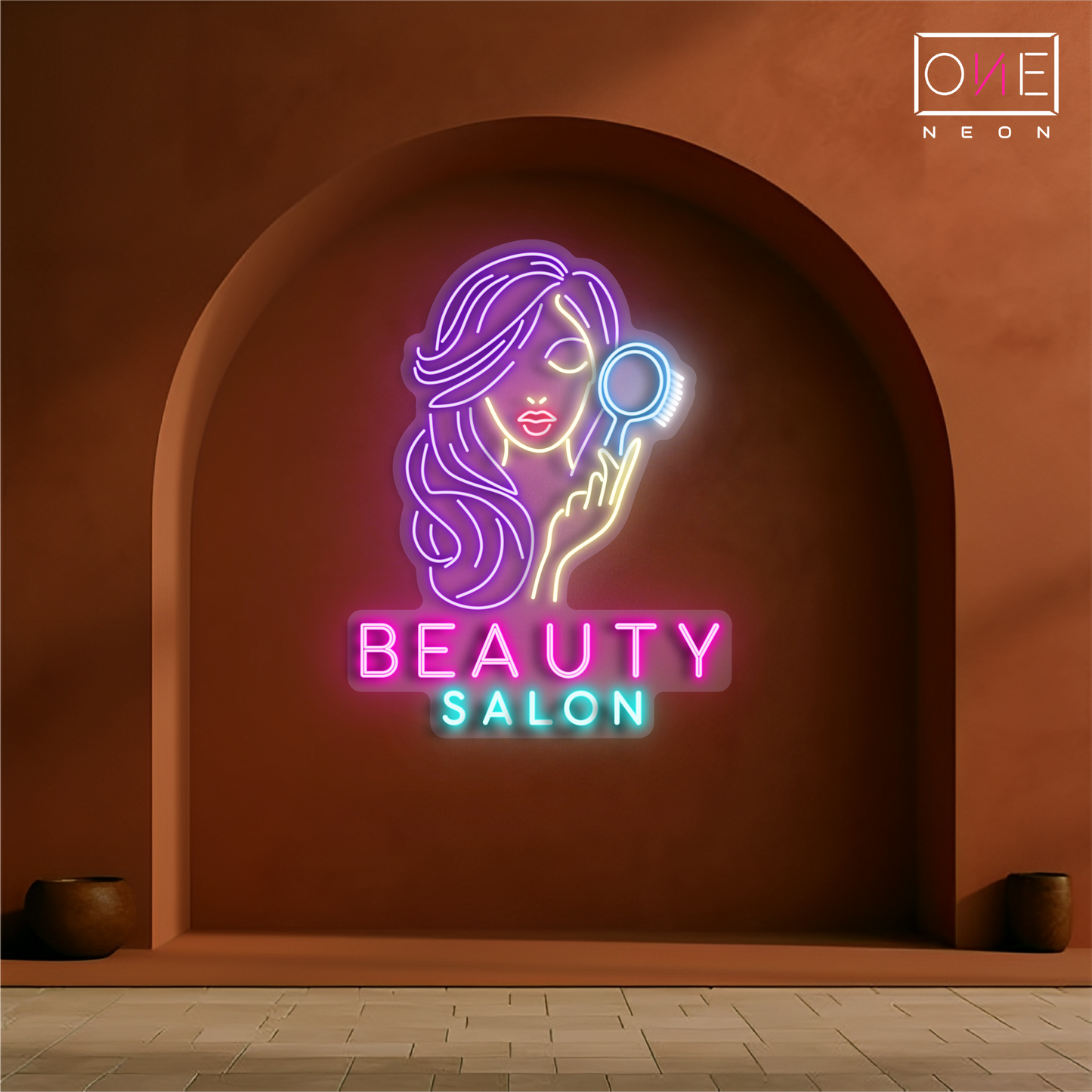 Enseigne néon LED pour salon de beauté