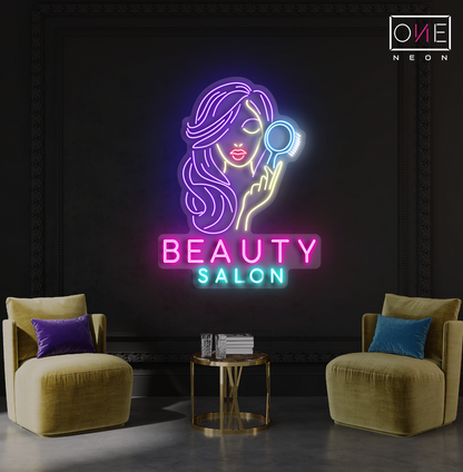 Enseigne néon LED pour salon de beauté