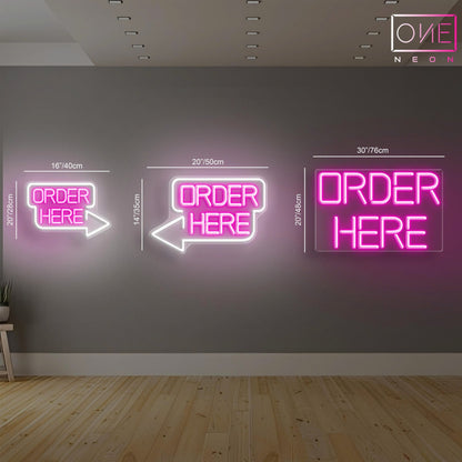 Order Here Led Neon Sign